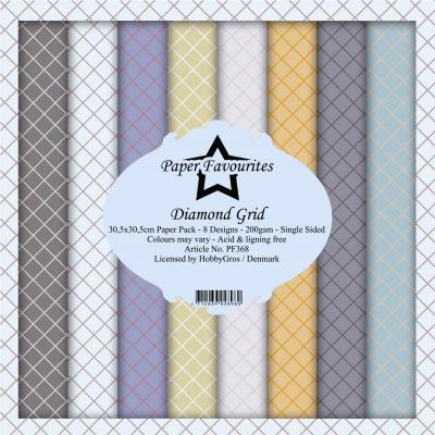 Dixi Craft Designpapier Paper Pack - Diamond Grid